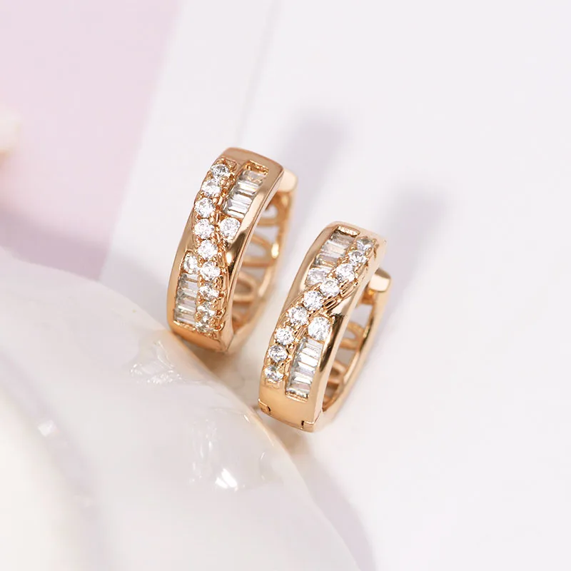Оптовая Цена AAA + серьги-кольца с цирконом для женщин модные ювелирные изделия