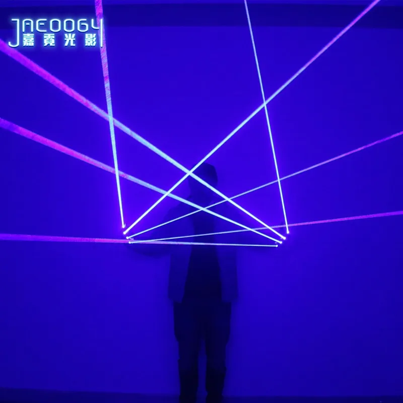 Синие лазерные перчатки, перчатки для ночного клуба, яркие перчатки, реквизит для выступления певицы, лазерного шоу, костюмы Luorescent