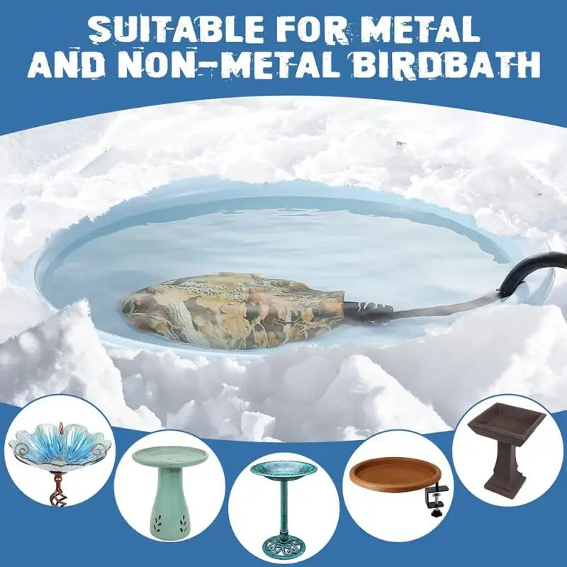 

Winter Poultry Constant Temperature Bird Bath Heater Water Heater Deicer Garden Decoration Support Wholesale 2021