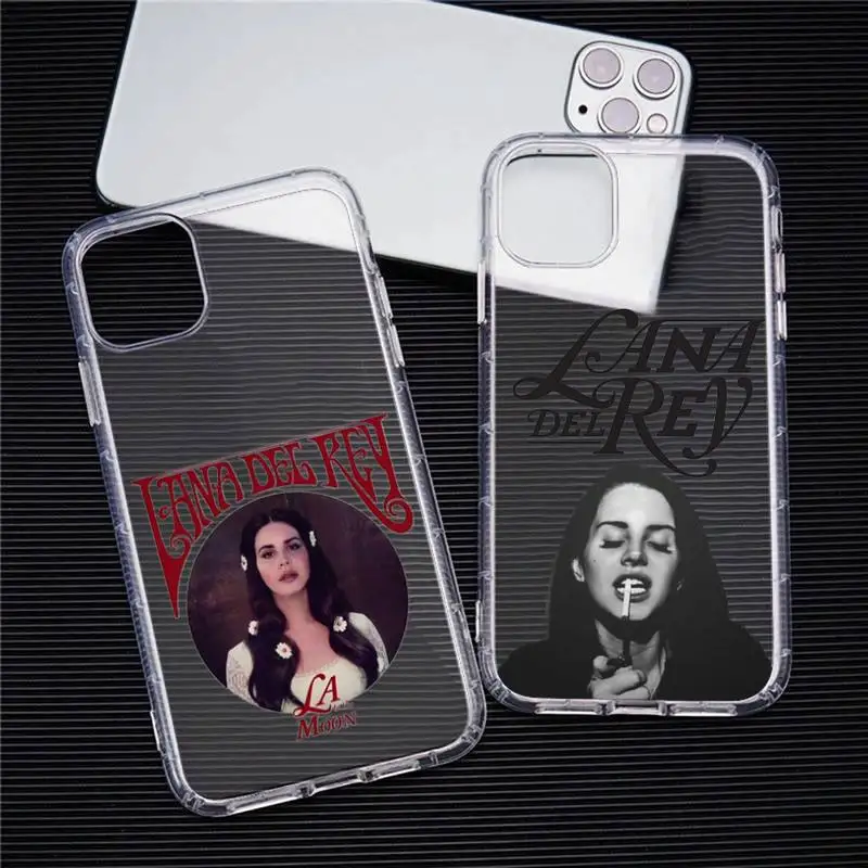 

Lana Del Rey Singer Kraft Phone Case For Iphone 11 12 13 14 Pro Max 7 8 Plus X Xr Xs Max Se2020 13mini Transparent Cover