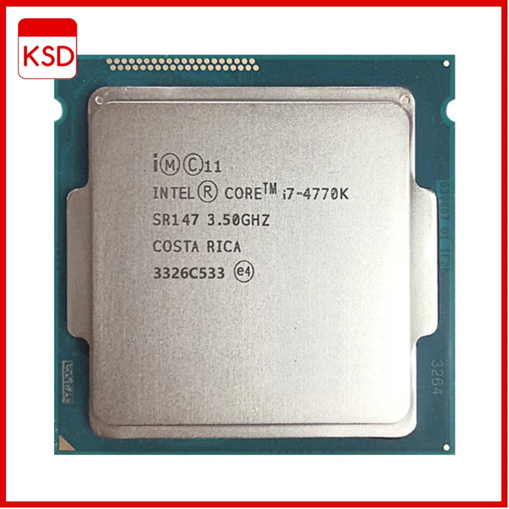 

Intel Core i7-4770K i7 4770K i7 4770 K 3.5 GHz Quad-Core Quad-Thread CPU Processor 84W LGA 1150