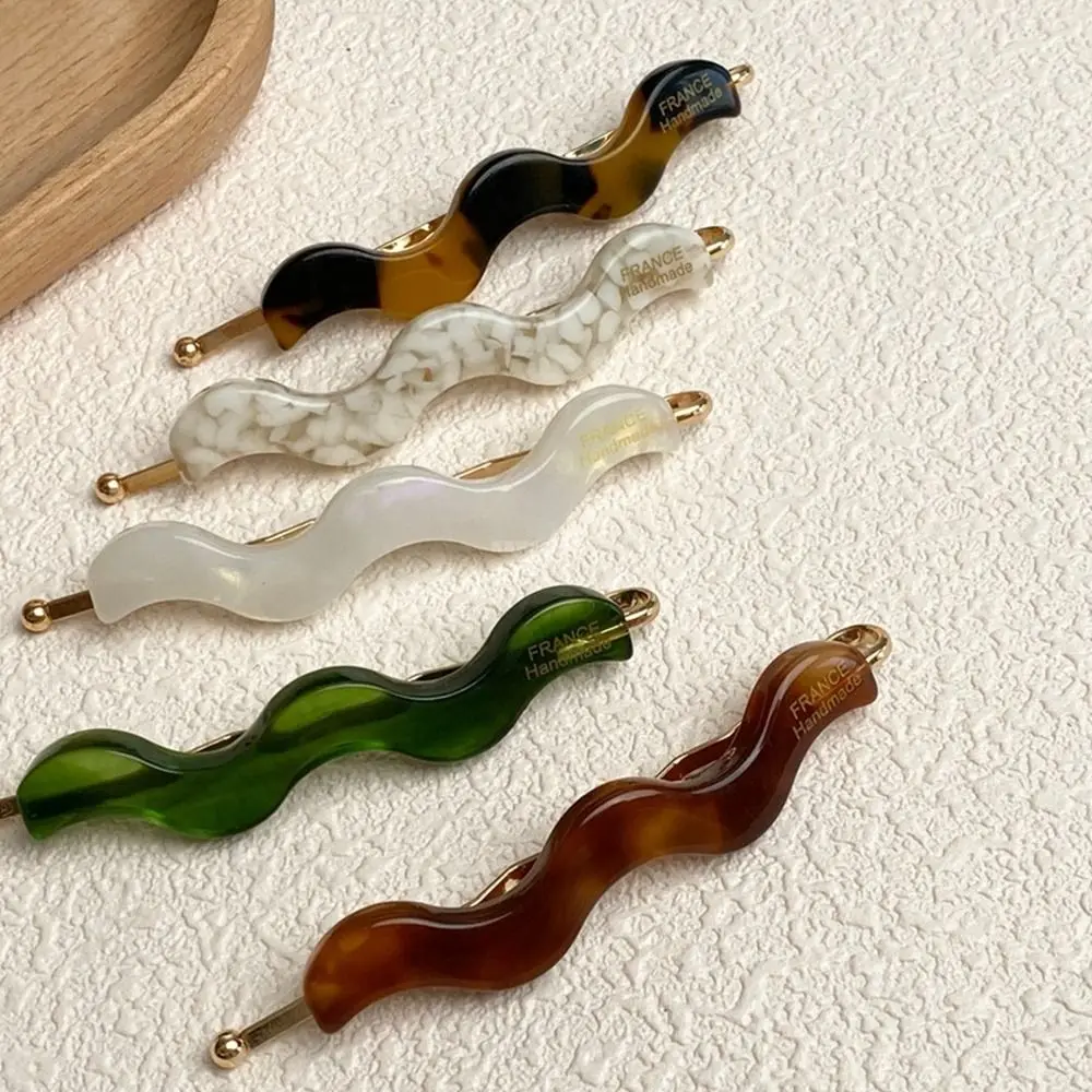 

1 Pair Korean Wave Hair Clips Fashion Vintage Elegant Girl Bangs Hairpin Duckbill Clip Hair Accessories