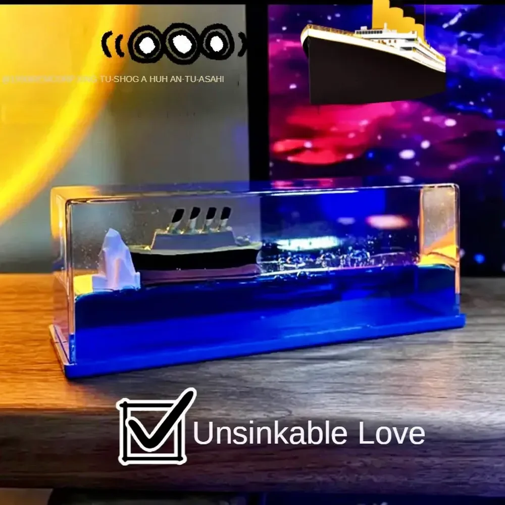 

Круизная бутылка с жидкостью для дрифта, настольное украшение, подарок на день рождения, украшение для стола, креативный Домашний Корабль, м...