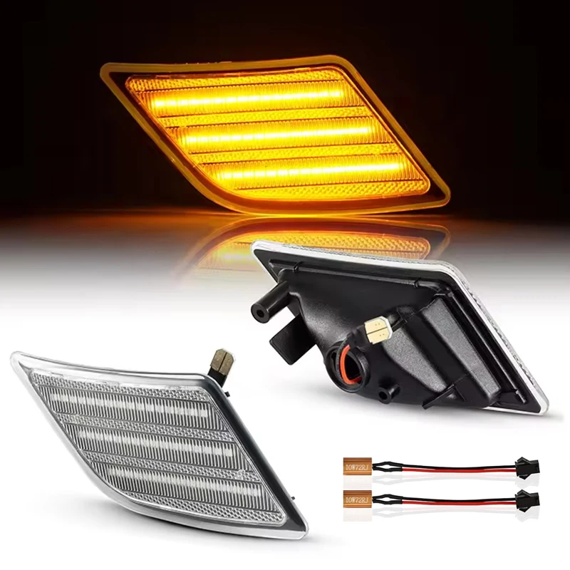 

2x для Mercedes Benz W204 светодиодные, боковые, габаритные фонари лампы указателя поворота C250 C300 C350 C63 SL65 AMG автостайлинг Canbus OEM #2048200121