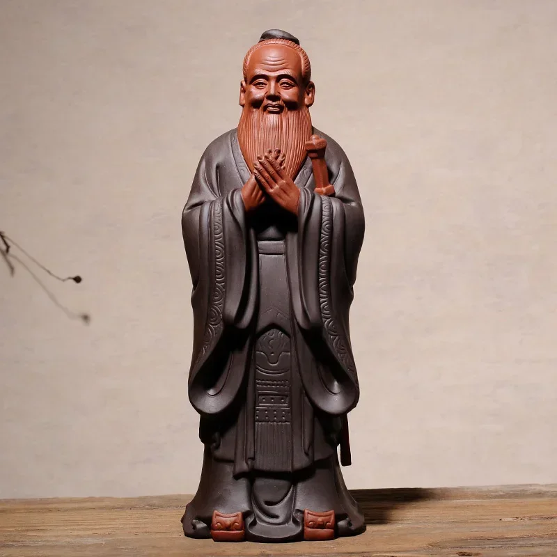 Керамическая фигурка Конфуция украшение статуи аксессуары для домашнего декора