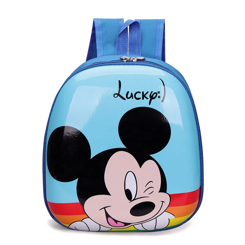 Disney Bag Mickey Backpack Kids Cartoon Hard Shell Children's Backpack Kindergarten Baby Cute Backpack Boys Girls Eggshell Bag