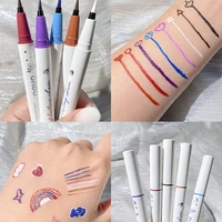 8 colors eyeliner pen pencil portable easy makeup long lasting natural not blooming quick dry waterproof eye liner makeup