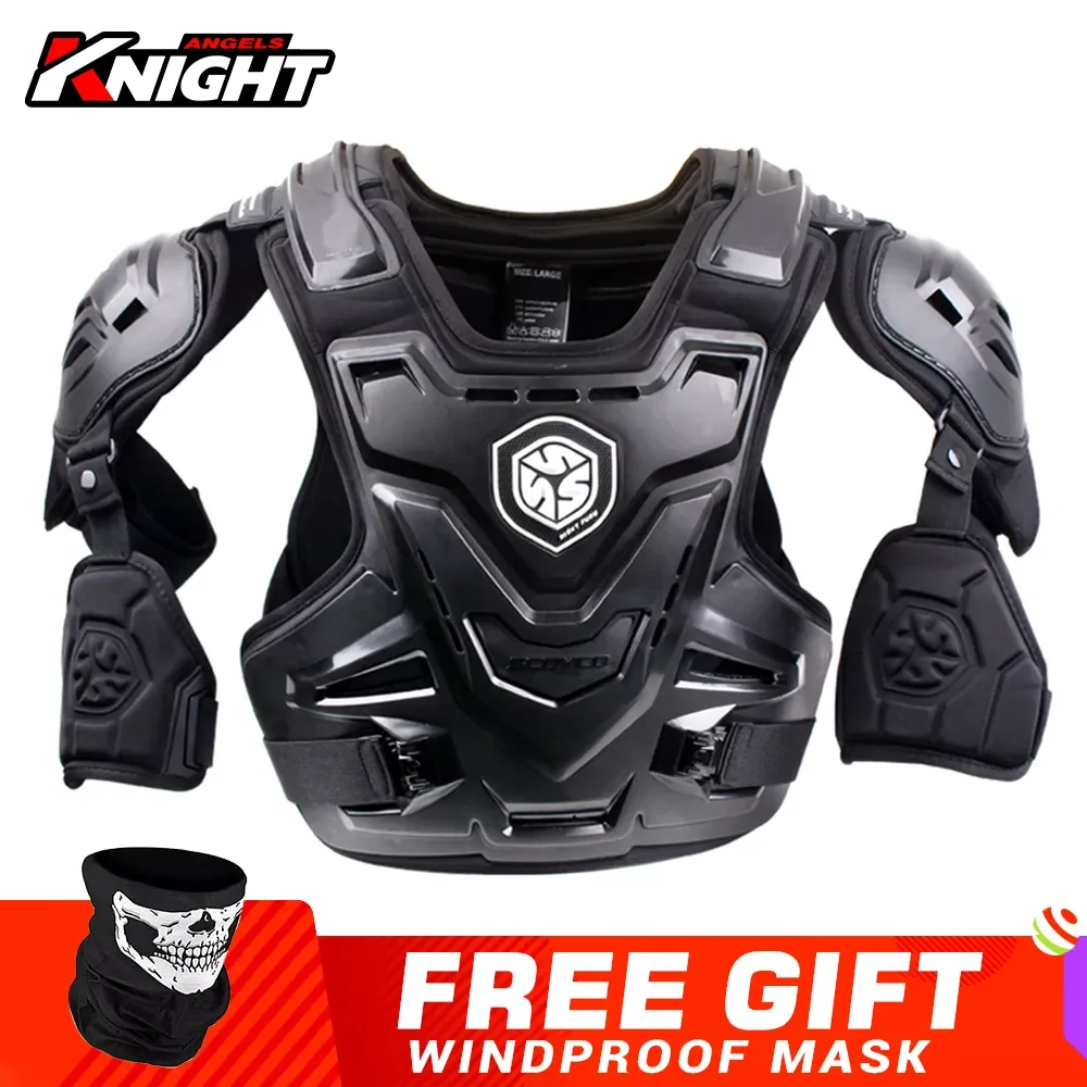 

SCOYCO Motorcycle Armor CE Motocross Chest Back Protector Moto Protection Body Armor Riding Motocross Jacket Protective Gear