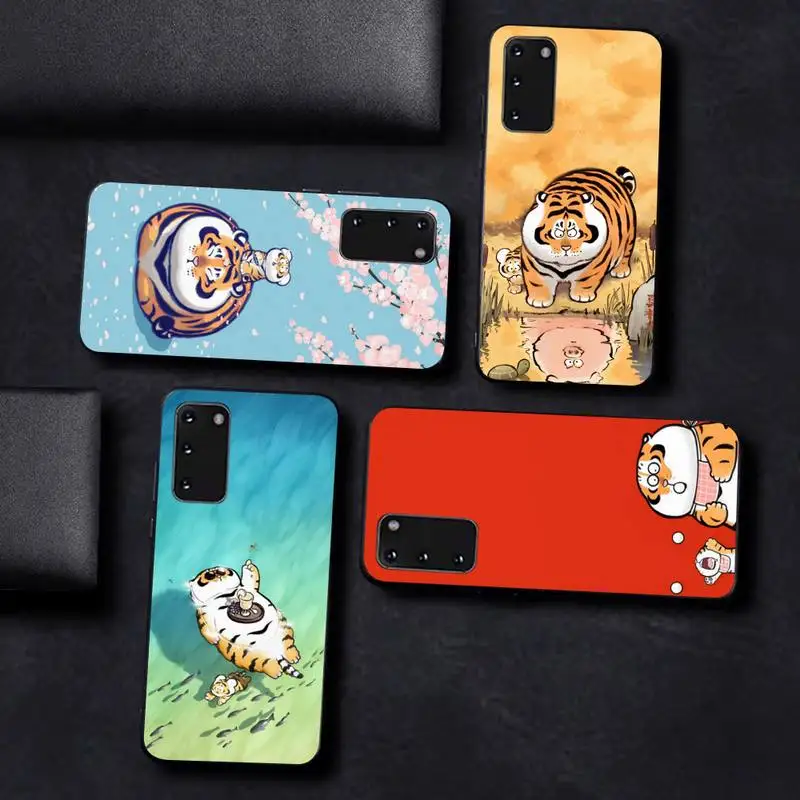 

Cartoon Fat Tiger Phone Case For Samsung Galaxy S 20lite S21 S21ULTRA s20 s20plus S21plus 20UlTRA