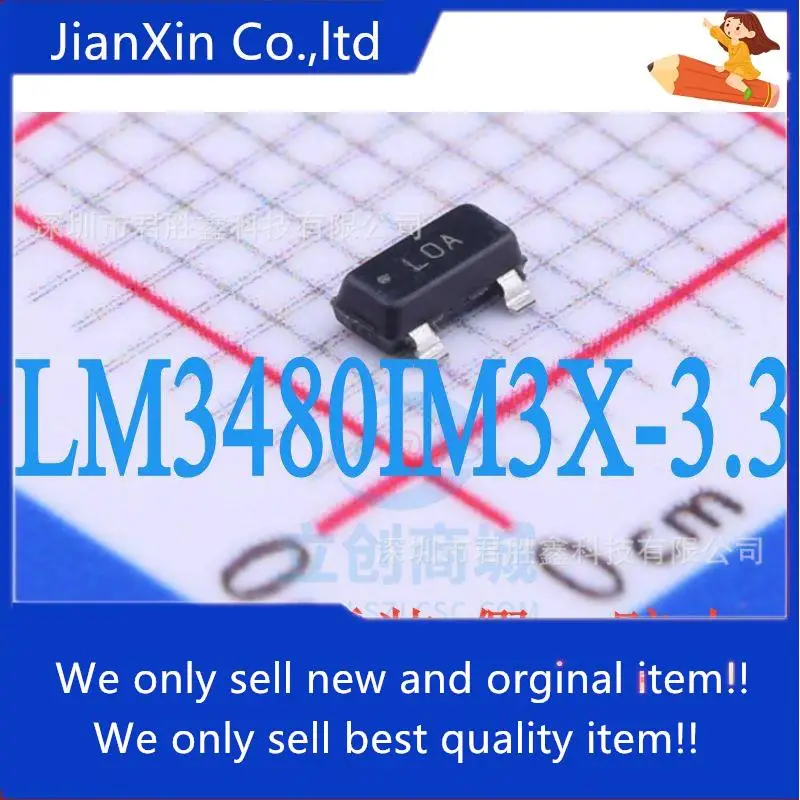 

10pcs 100% orginal new LM3480IM3X-3.3 LM3480IM3 Silkscreen LOA SMD SOT-23 Voltage Regulator