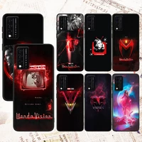 art marvel scarlet witch for t mobile revvl v 5g 4 revvl v plus 5g 4 black phone case shockproof soft silicone cover capa