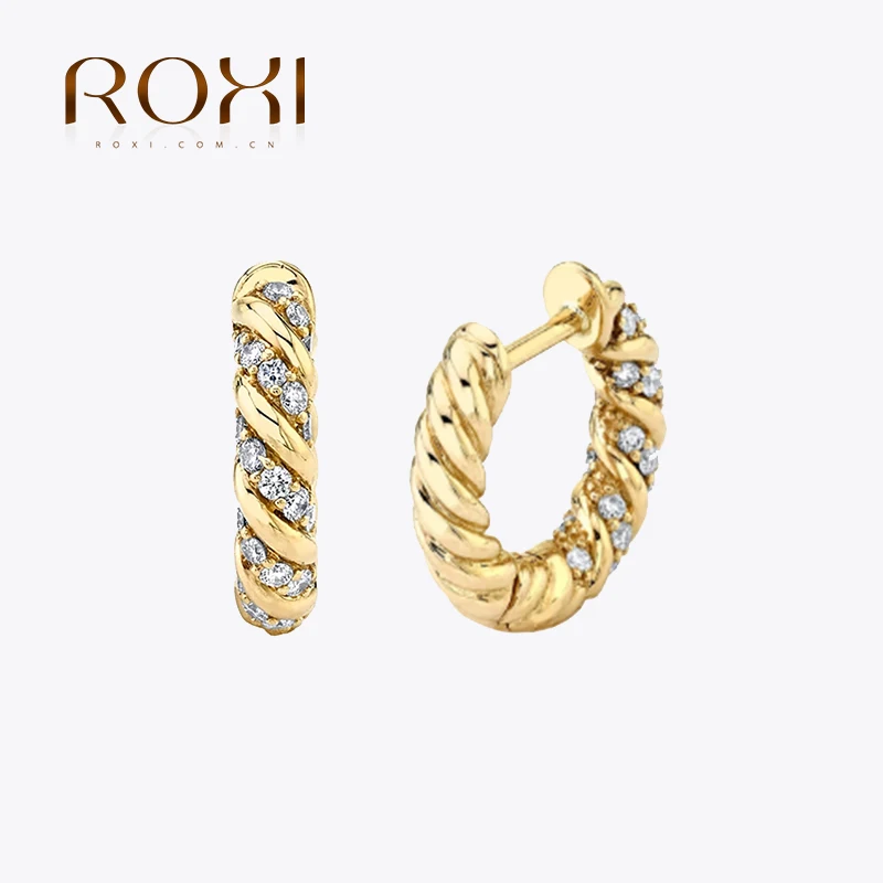 ROXI Women's Twinkle Knot Earrings Hoop Earrings Alloy Material Jewelry Fitted Earrings Cartilage Personalized Earrings