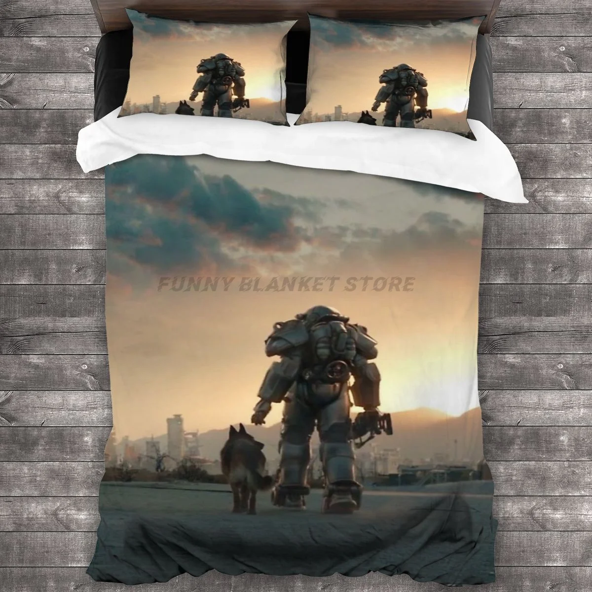 

Комплект постельного белья Fallout, пододеяльник, наволочки, одеяло, постельное белье