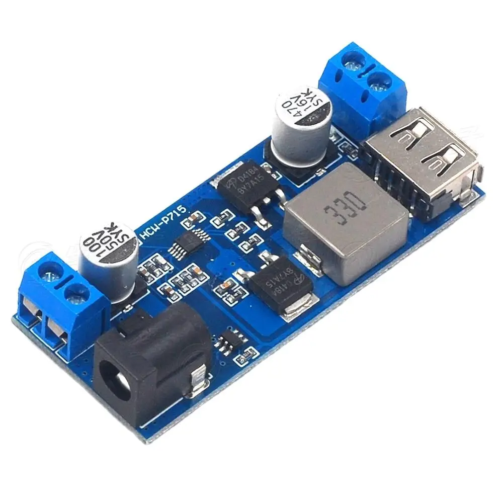 DC-DC 30W 9-36V to 5V 6A понижающий преобразователь модуль питания USB зарядка 5A высокая