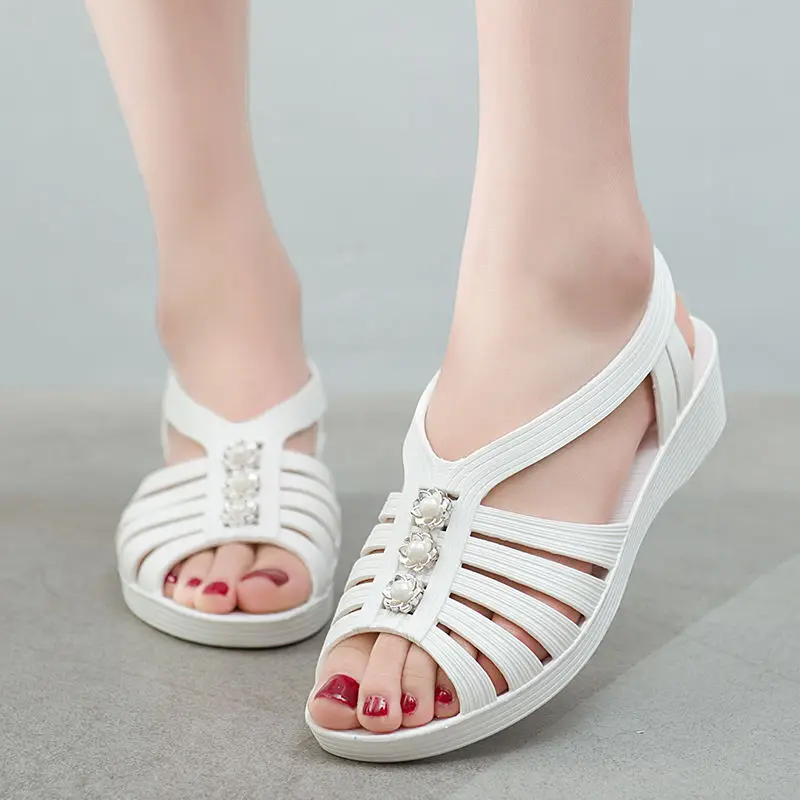 Женские повседневные Сабо 2022 дышащие сандалии для девочек летние женские