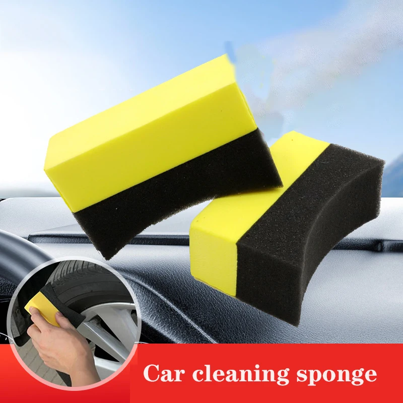 

10PCs Car Wheel Cleaning Sponge Brushes Tire Wash Wiper Water Suction Sponges Pad Wax Polishing Tyre Wash Car Cleaning Tools