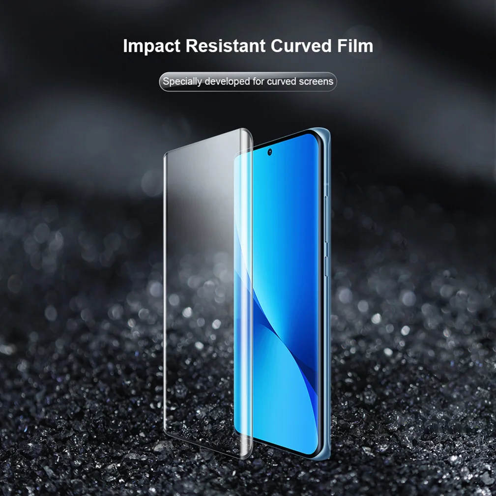 For Xiaomi Mi 12 /12X Screen Protector Nillkin Impact Resistant Curved Screen Glue Protective Soft Film For Xiaomi 12 Pro Film