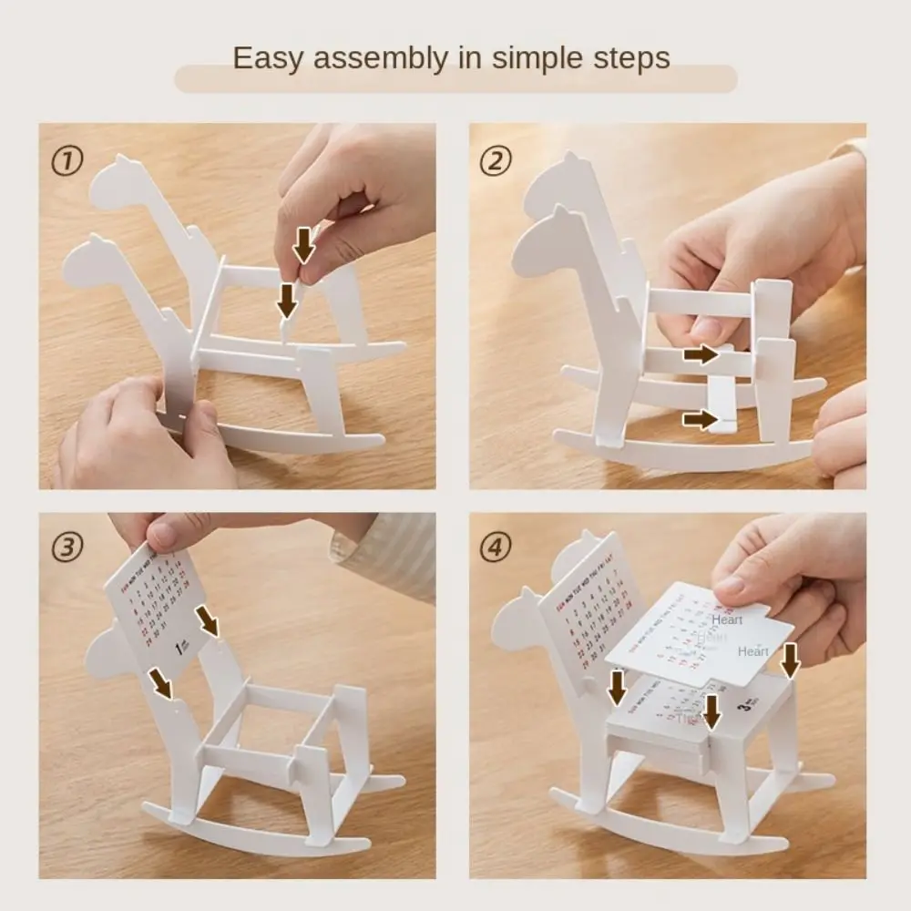 Веселые продукты Мини 2025 Настольный календарь Набор Расписание времени 3D