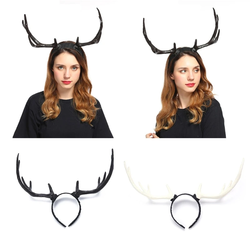 Ободок для волос с оленями Нескользящие олени