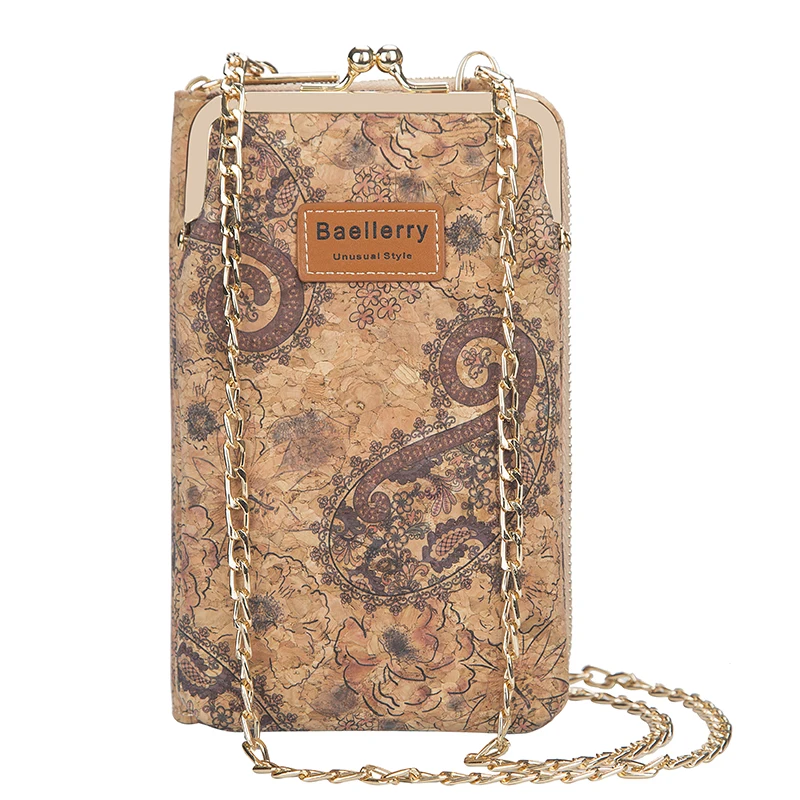 

Crossbody Bags for Women 2022 New Chain Shoulder Strap Phone Bag Cork Pattern Design Leather Luxury Ladies Clutch Small Handbags
