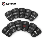 KEYYOU запасная резиновая накладка 3 кнопки флип корпус автомобильного ключа дистанционного управления для Hyundai I30 IX35 Picanto Solaris RIO Sportage Elantra