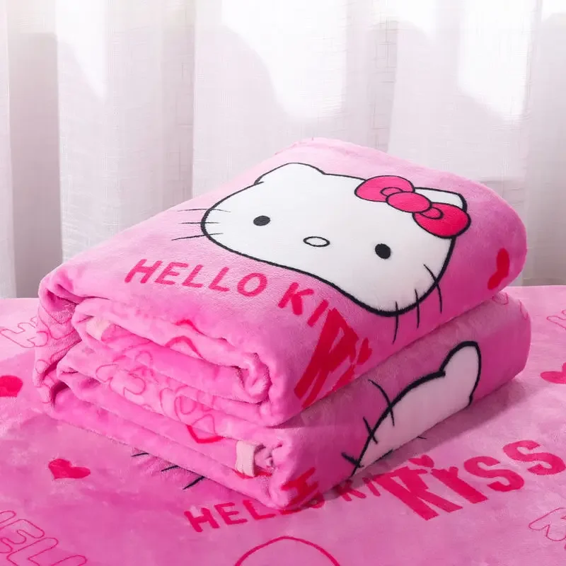 Фланелевое одеяло Hello Kitty