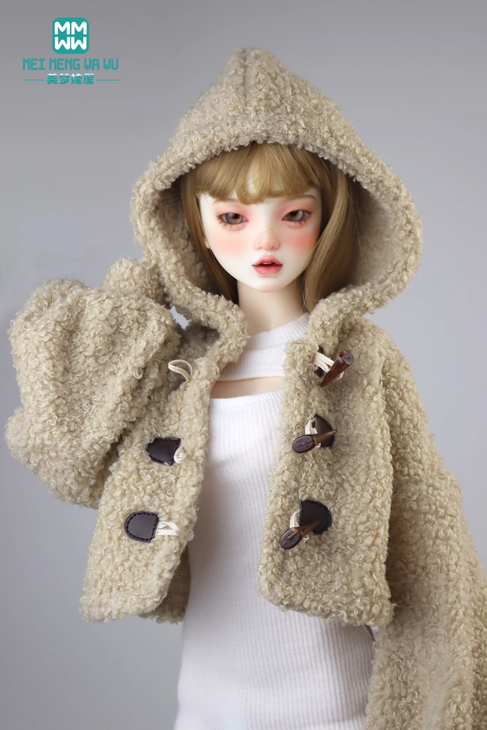 Одежда для кукол BJD DD SD13 58-60 см 1/3 модные аксессуары куртка Sherpa розовая