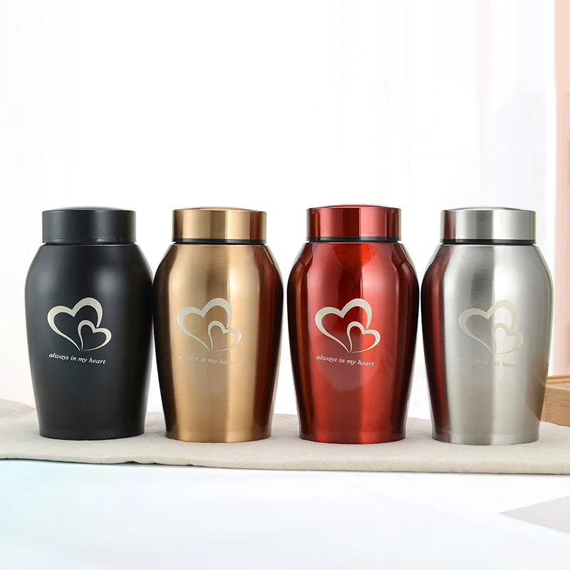 Новинка 2022 г. разноцветные урны из нержавеющей стали для собак кошек птиц мышей