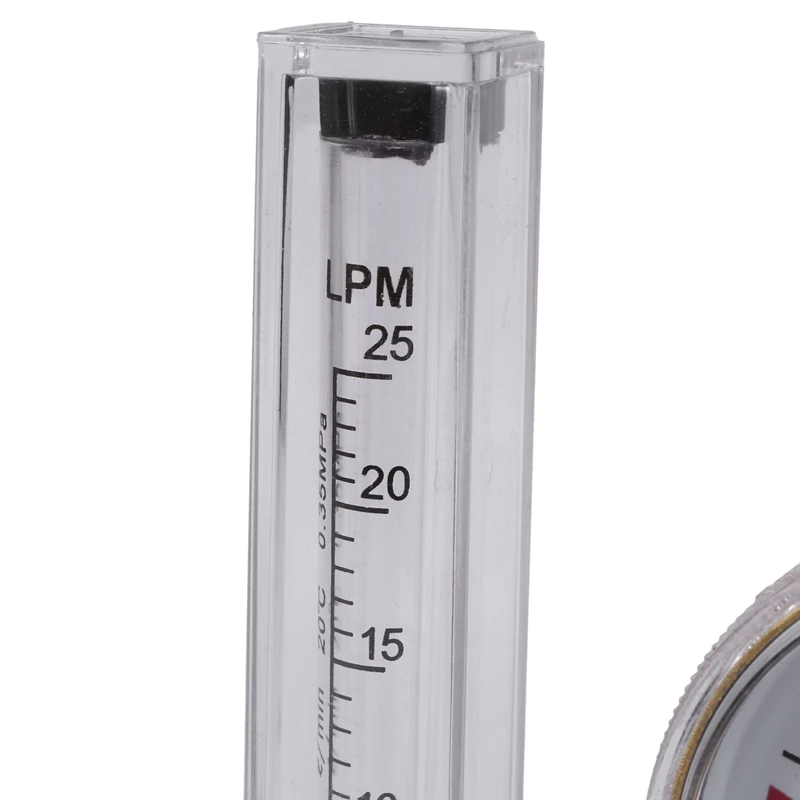 Аргон ЦО2 Регулятор давления счетчика MIG TIG, клапан управления газом для сварки, двойной трубчатый счетчик пузырьков, аквариумный расходомер.