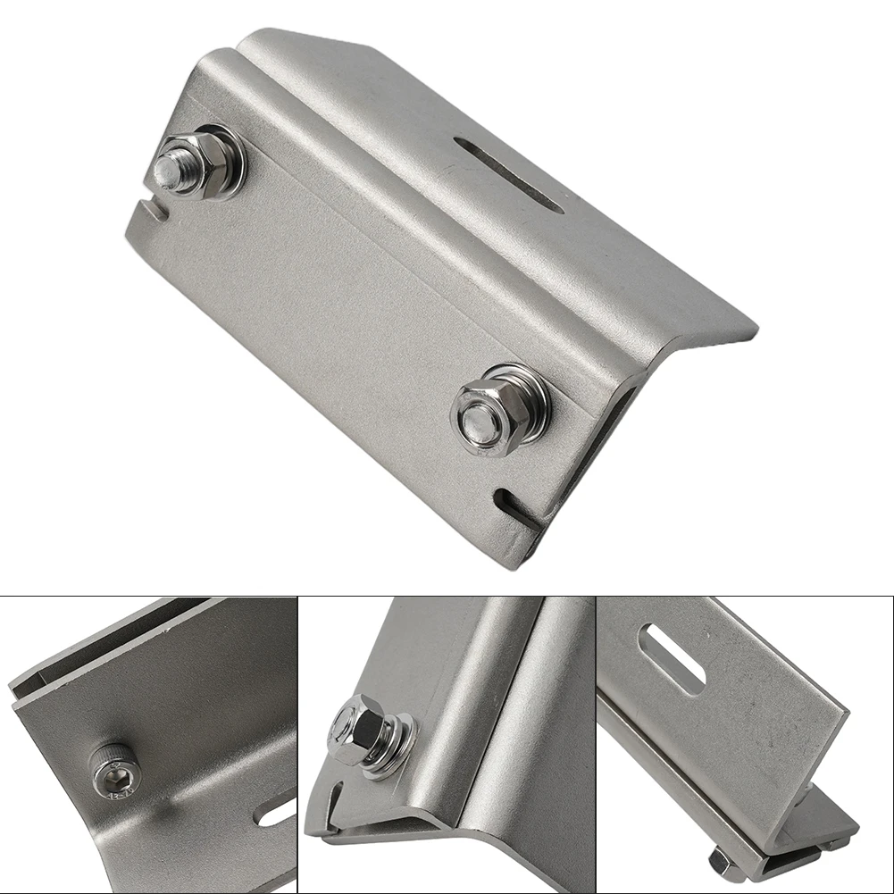 

Solar Panel Bracket End Clamp Solar Assembly Stainless Steel 110mm Adjustable Modules Mounting Photovoltaic Replace
