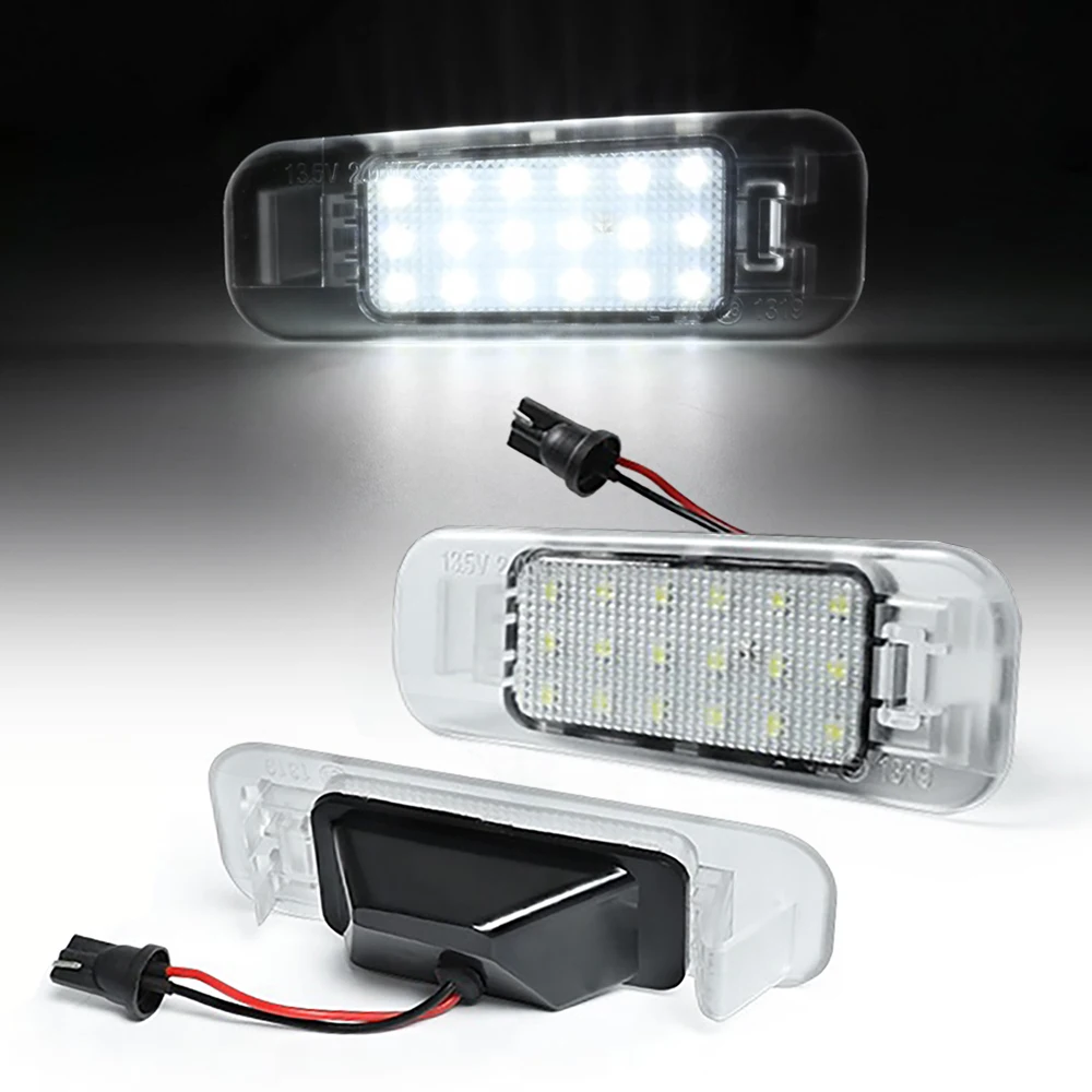 

2 шт. 6000K для Kia Rio 2005-2011 Rio5 2006-2011 задняя часть автомобиля высокой яркости белый светодиодный светильник номерного знака лампы номерного знака