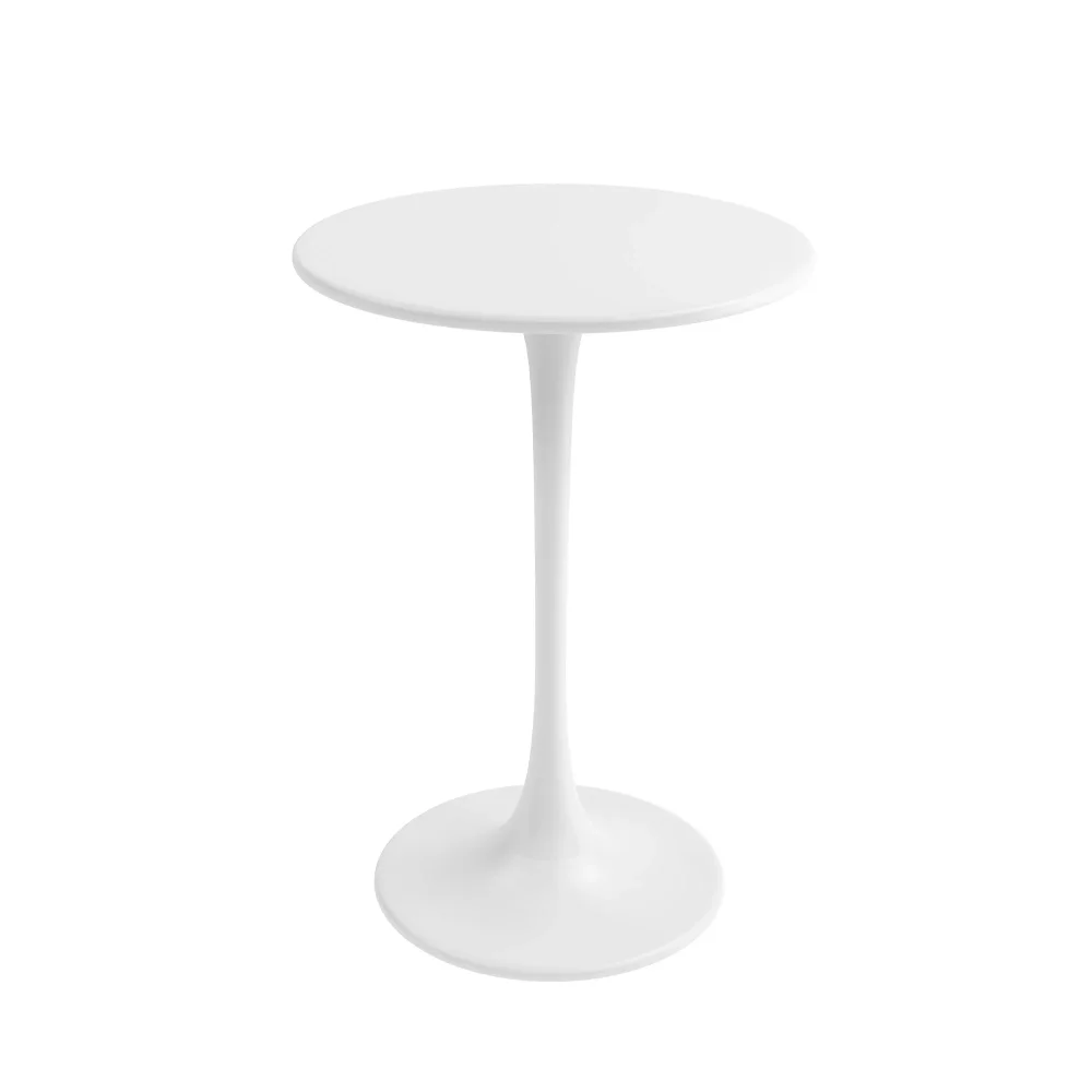 

Jamesdar Kurv Round 24" Counter Height Steel Bistro Table, White, Indoor/Outdoor