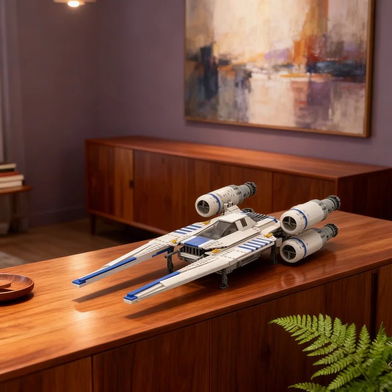 1453 детали MOC U-WING MINIFIG, модель звездной битвы, строительные блоки, рождественский подарок, игрушки, демонстрация, DIY, образовательный конструктор, сборка. (art.: 3920dd048d314) - 3920dd048d314