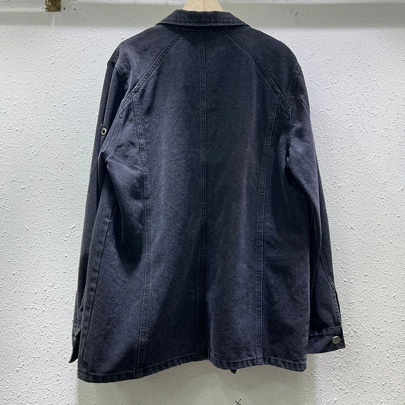 [zoci] Wind 2024 осенний новый дизайн нерегулярное украшение с кисточками джинсовый