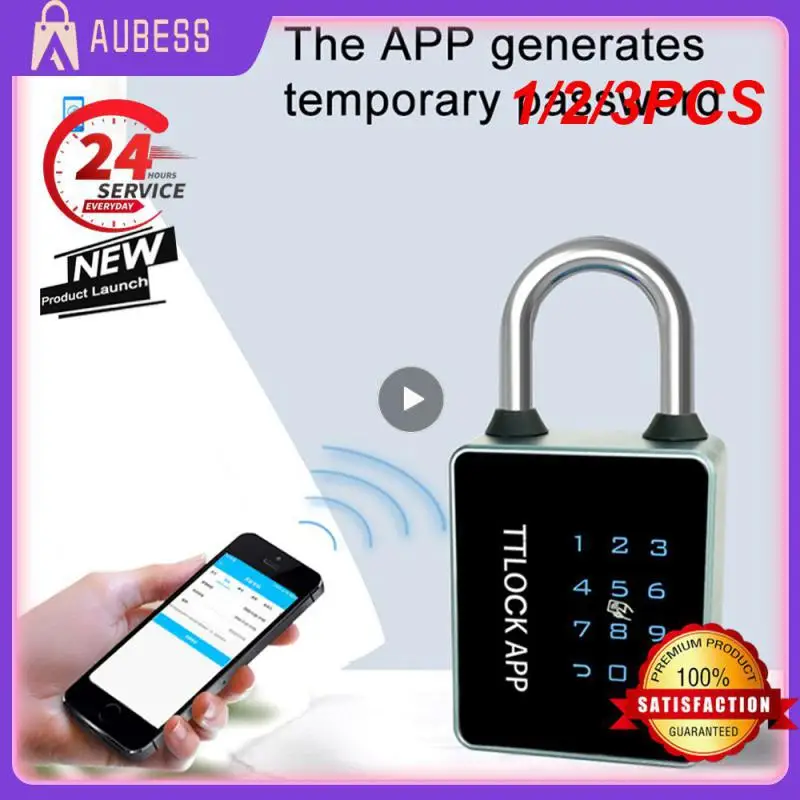 

1/2/3PCS Ways Unlock TUYA or TTlock App Waterproof Password Key 13.56khz RFID Card USB Door Lock Smart Padlock
