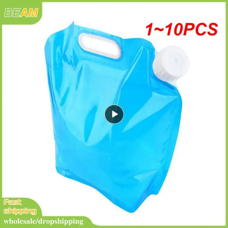 

1~10PCS Big Capacity Outdoor Water Bag Foldable Portable Water Container Environment Cleaning Water Tank for Drinking Camping