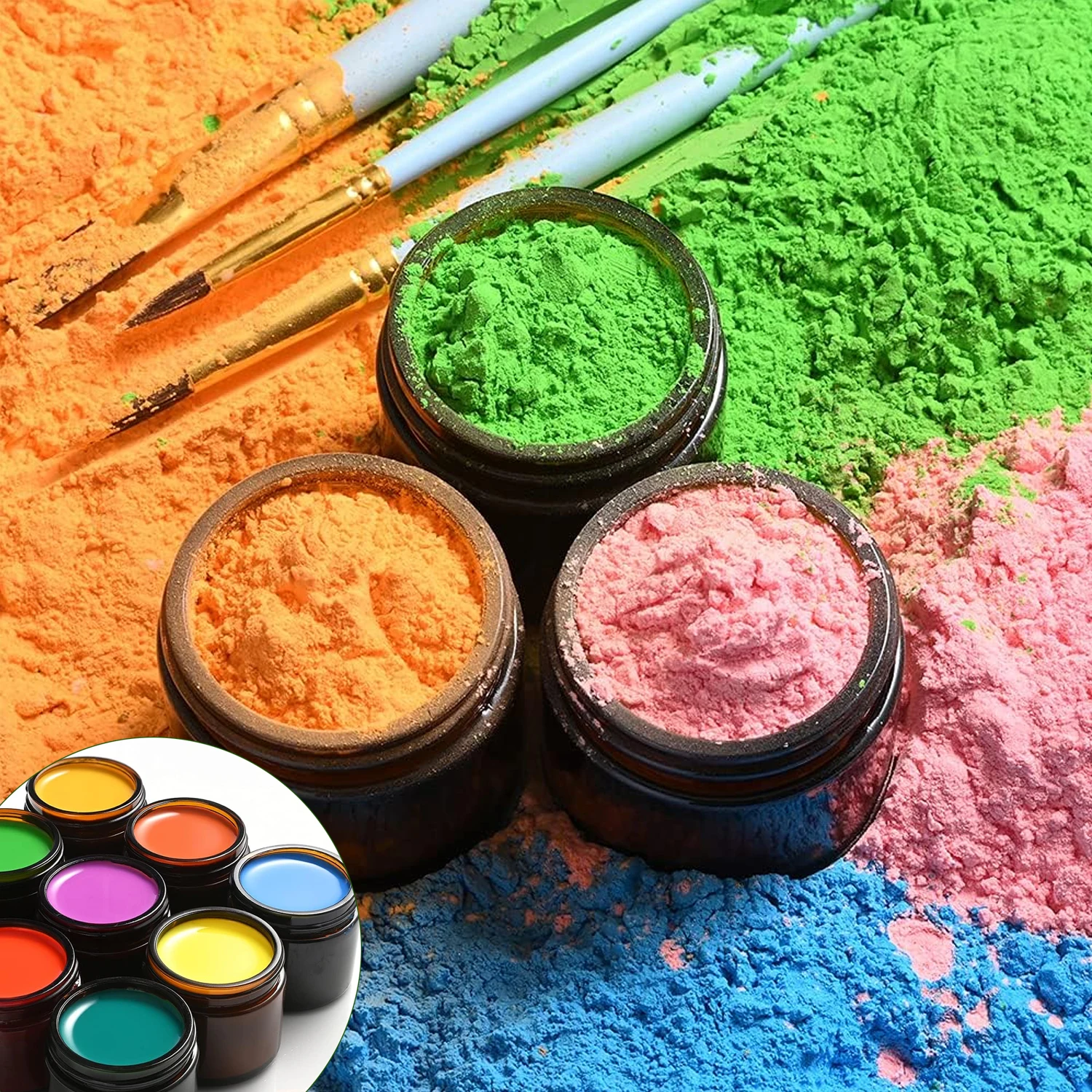 Маленькие янтарные стеклянные банки с черными крышками 5/10/15/20/30 г 20 шт