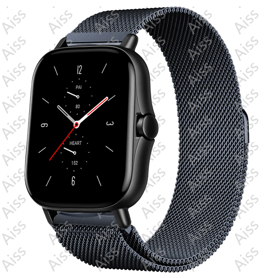 Milanese loop for Amazfit gts/2/3/Bip/mini/Gtr/47mm 20mm 22mm watch strap Smart bracelet active 2 40mm huawei watch gt 2 3 strap