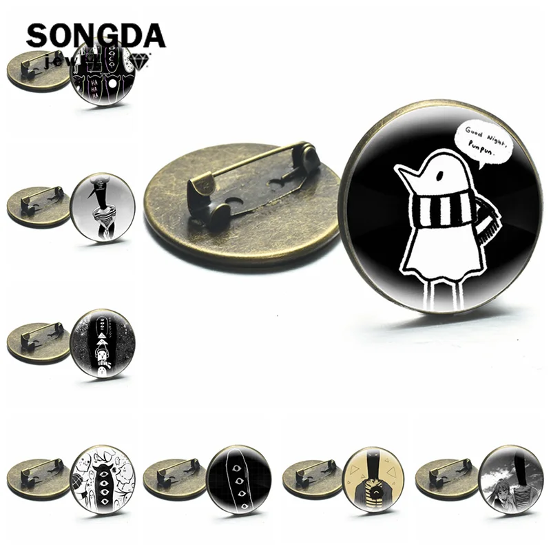 

Goodnight Punpun Pins Badge Brooches Cartoon Figure Breastpin Clothes Backpack Decoration Boys Girls Personalized Jewelry Gifts