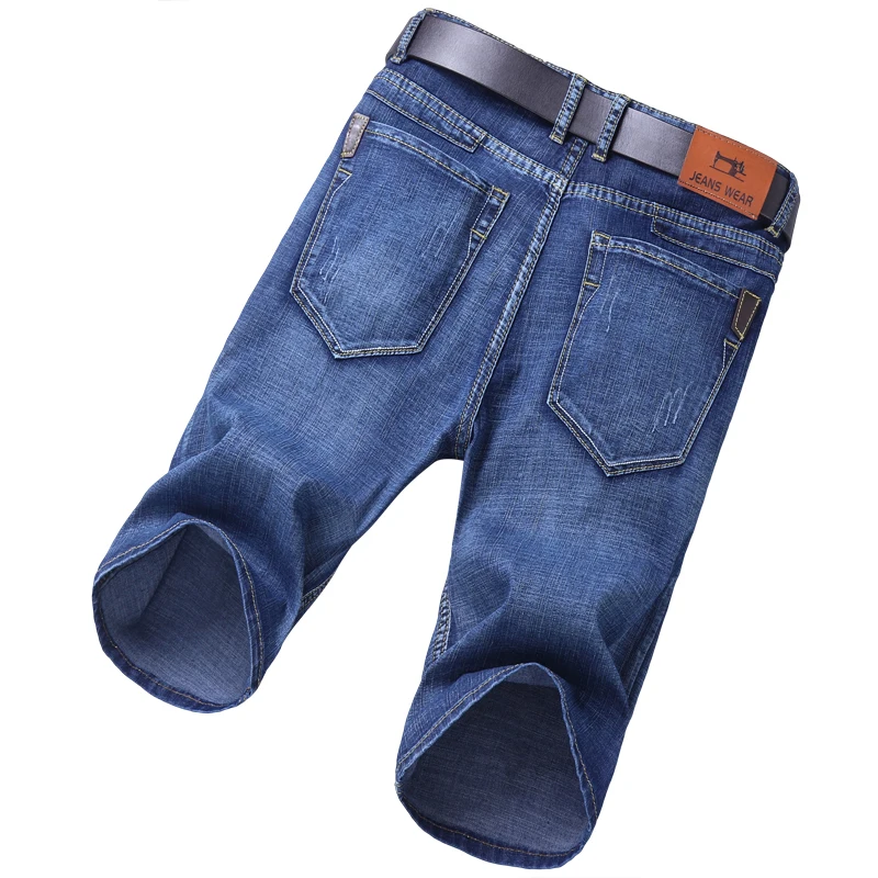 

12 models 2023 new thin casual stretch straight denim shorts men's denim shorts five-point breeches men