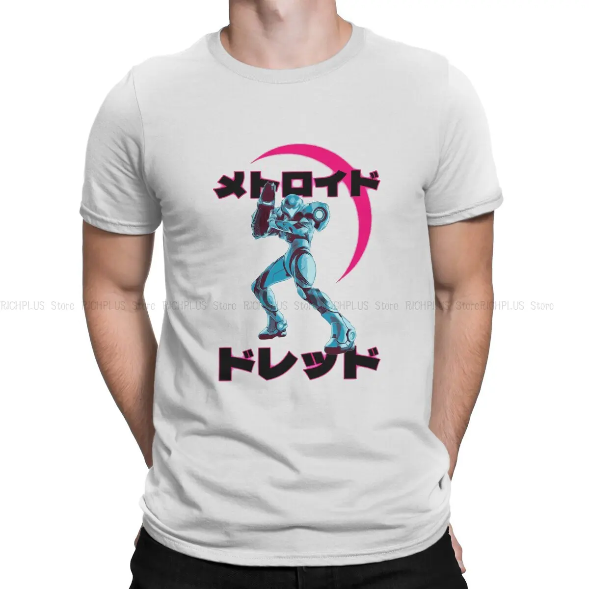 

Metroid Samus Game Men's TShirt Mercury Samus Classic Distinctive Polyester T Shirt Harajuku Sweatshirts Hipster
