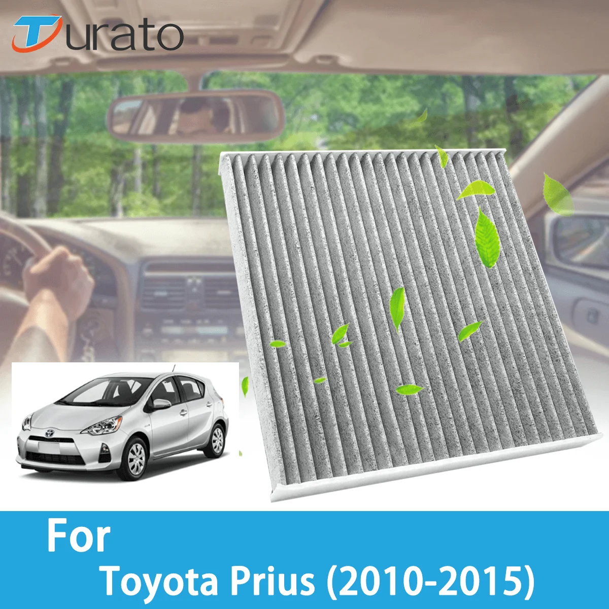 Аксессуары для Toyota Prius 2010-2015 автомобильные фильтры углеродное волокно 87139-02020