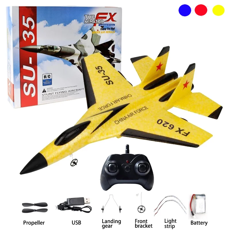 

FX-620 SU-35 RC Remote Control Airplane 2.4G Remote Control Fighter Hobby Plane Glider Airplane EPP Foam Toys RC Plane Kids Gift
