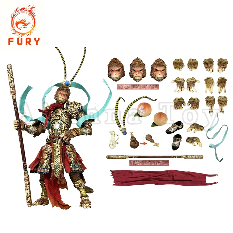 [Предзаказ]Fury Toys 1/12 7-дюймовая фигурка Great Sage Equal to Heaven Sun Wukong Аниме Модель