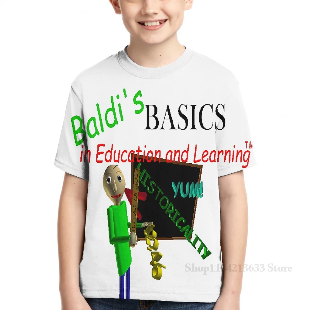 Мужская футболка с принтом Baldis Basics in Education and Learning женская модная для девочек топы