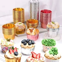 50 pcsbox muffin heat resistant cupcake liners wedding party box baking cup tray box cake pastry tools party supplies