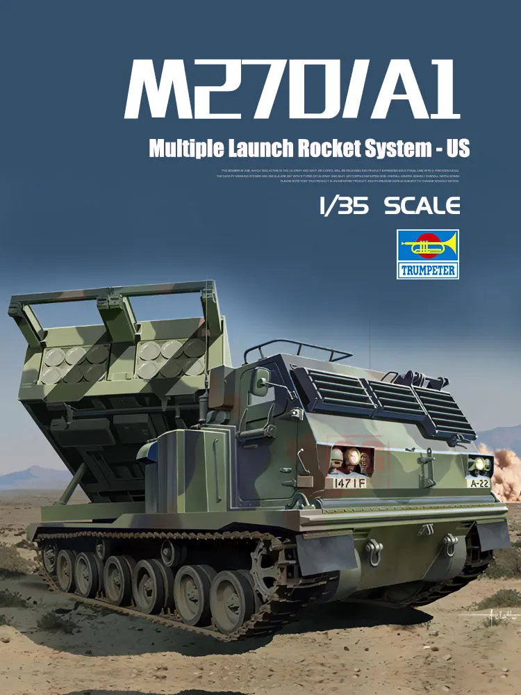 Пластиковый сборный резервуар Trumpeter модель 01049 M270/A1 множественная ракетная