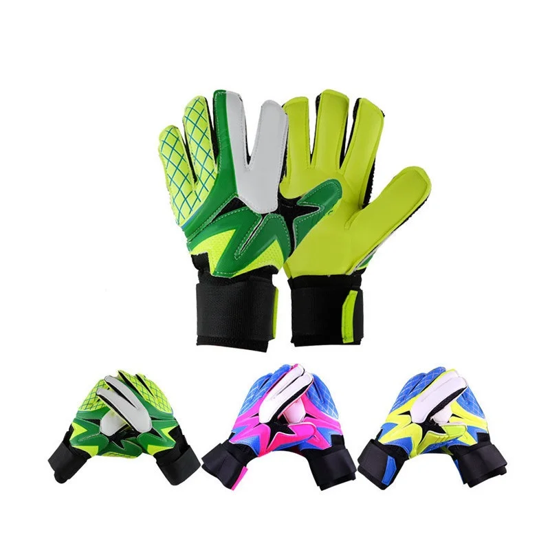 Premium Quality Latex Palm & Back Hand Finger Spine Protection Goalie Gloves For Men Women Boys & Girls