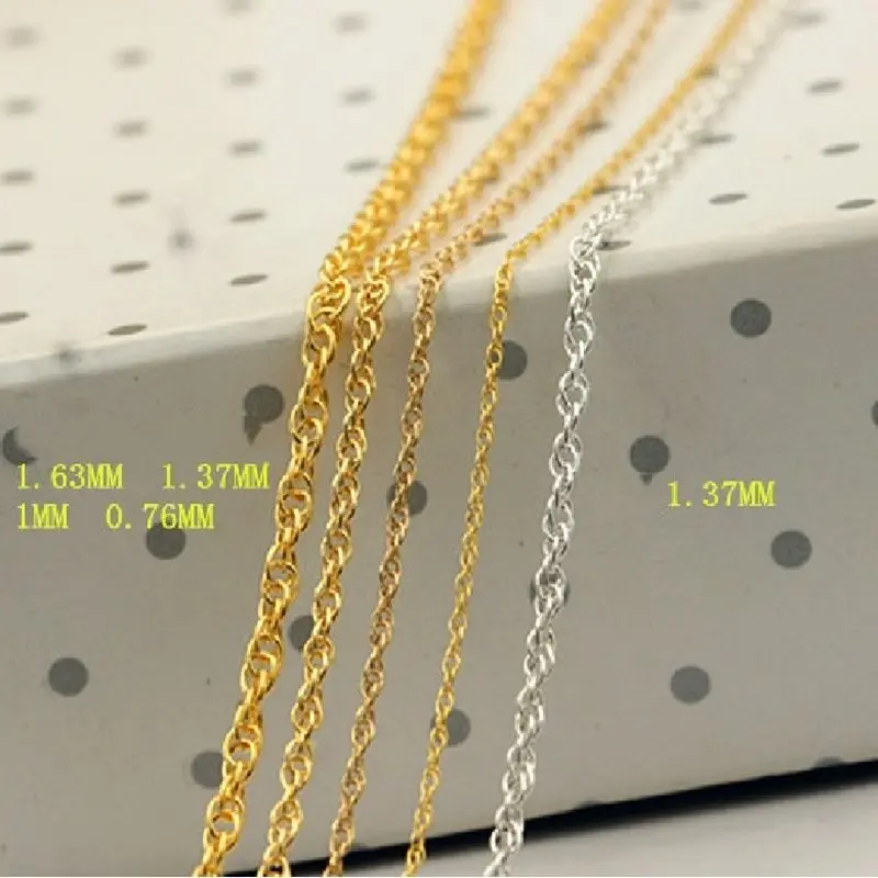 Модная цепочка с золотым наполнителем 14 карат не выцветает и ржавеет лидер