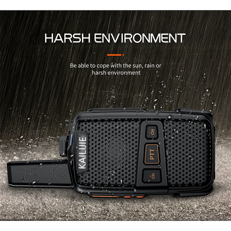 kailijie walkie talkie waterproof anti drop portable radio 400 470mhz long range transceiver receiver talkie for hunting free global shipping